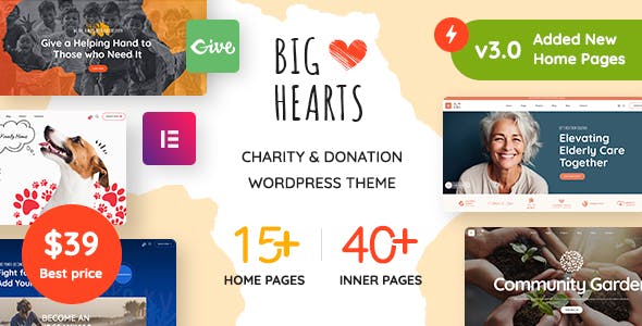 BigHearts - Charity & Donation WordPress Theme