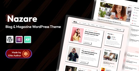 Nazare - Blog & Magazine WordPress Theme