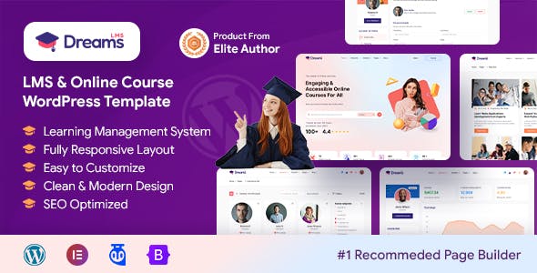 Dreams LMS - E-learning & LMS Online Education Course WordPress Theme