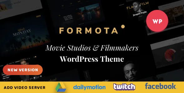 Formota - Movie Studios & Filmmakers WordPress theme