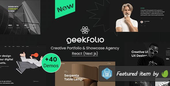 Geekfolio - React Nextjs Creative Agency & Portfolio Template