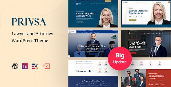 Privsa - Attorney and Lawyer WordPress Theme